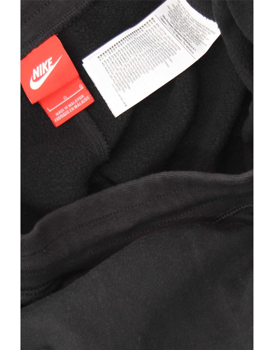 Nike Mens Tracksuit Trousers Joggers Large Black Cotton