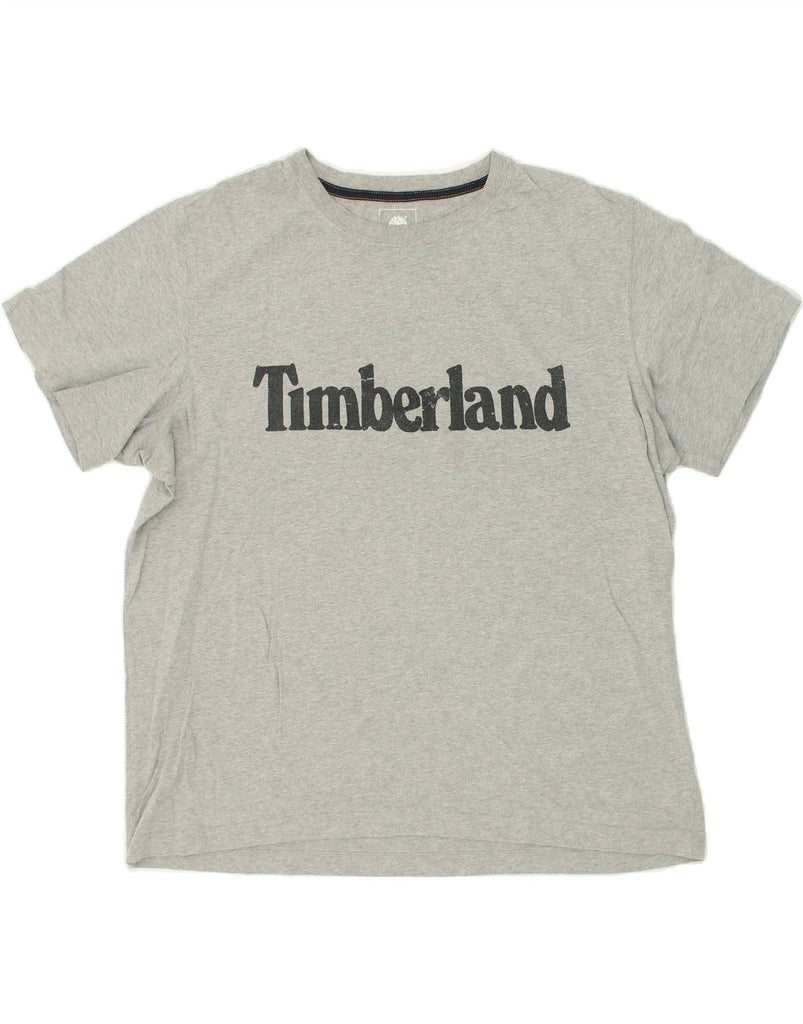 TIMBERLAND Mens Regular Fit Graphic T-Shirt Top XL Grey Cotton Vintage Timberland and Second-Hand Timberland from Messina Hembry 