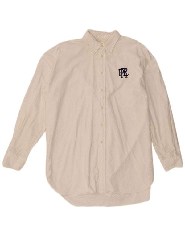 Ralph Lauren Mens Boyfriend Fit Shirt XL White Cotton