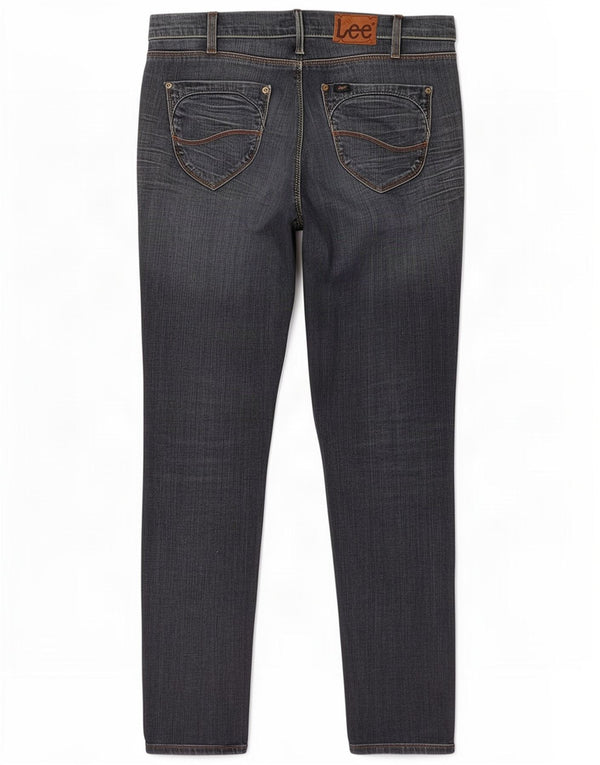 Lee Womens Lynn Narrow Slim Jeans W32 L33 Navy Blue Cotton