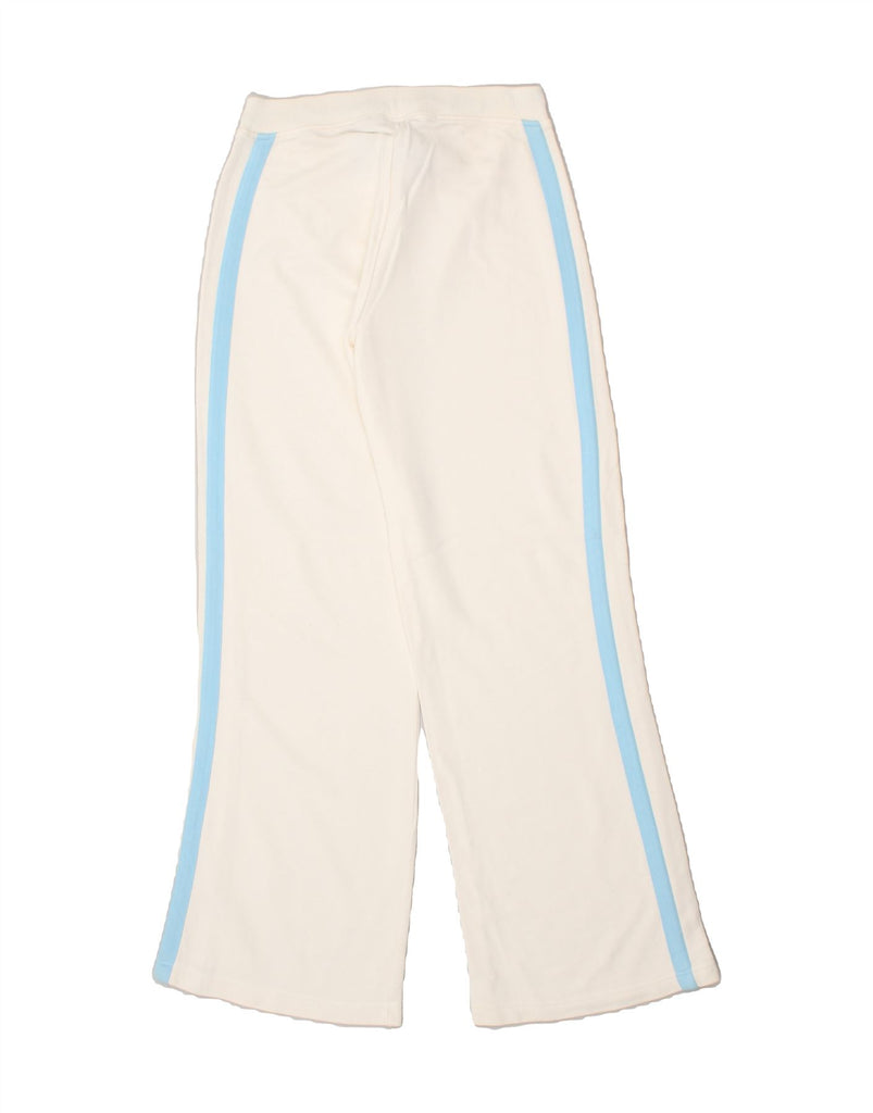 FILA Womens Tracksuit Trousers UK 12 Medium Off White Cotton Vintage Fila and Second-Hand Fila from Messina Hembry 