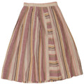 VINTAGE Womens A-Line Skirt W24 XS Multicoloured Striped