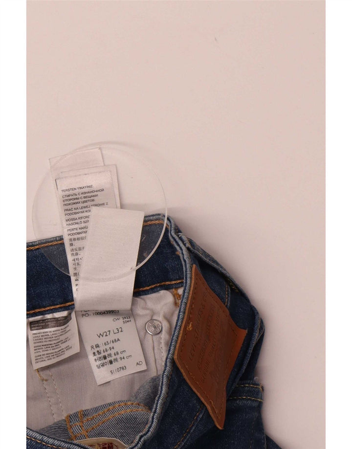 Levi's Womens 726 Flared Jeans W27 L32 Blue Cotton