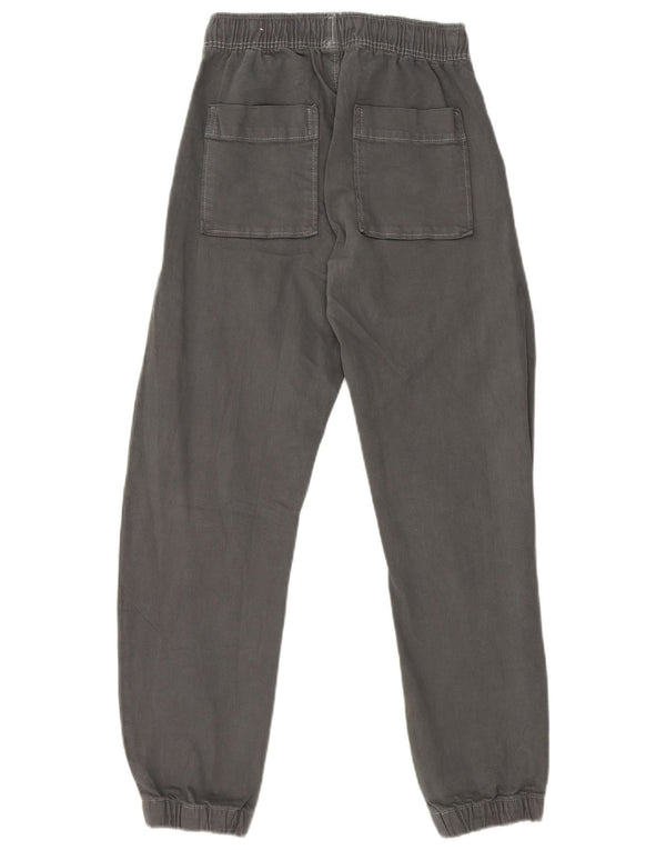 Zara Boys Joggers Chino Trousers 11-12 Years W24 L26 Grey Cotton