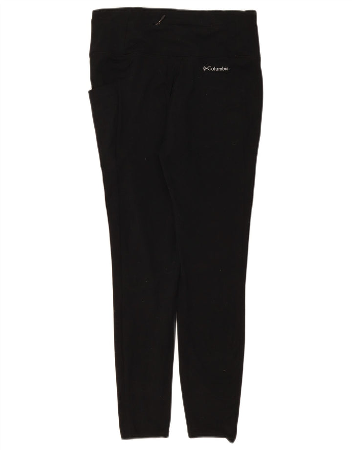 Columbia Womens Leggings UK 12 Medium Black Polyester