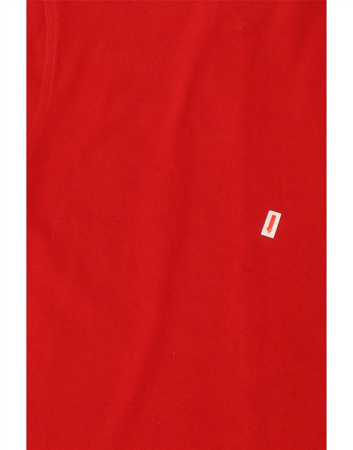 TOMMY HILFIGER Boys Graphic Polo Shirt 6-7 Years Red Cotton