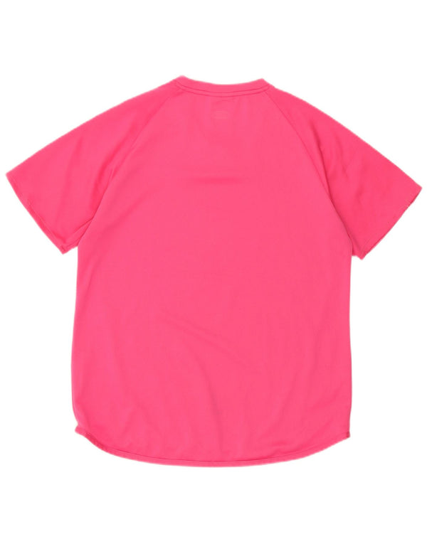 Adidas Womens Clima 365 T-Shirt Top UK 12 Medium Pink Polyester