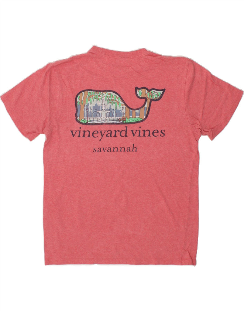 VINEYARD VINES Mens Graphic T-Shirt Top Small Pink Cotton Vintage Vineyard Vines and Second-Hand Vineyard Vines from Messina Hembry 