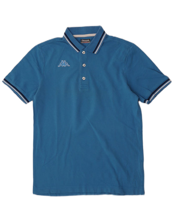 Kappa Mens Polo Shirt Medium Blue Cotton
