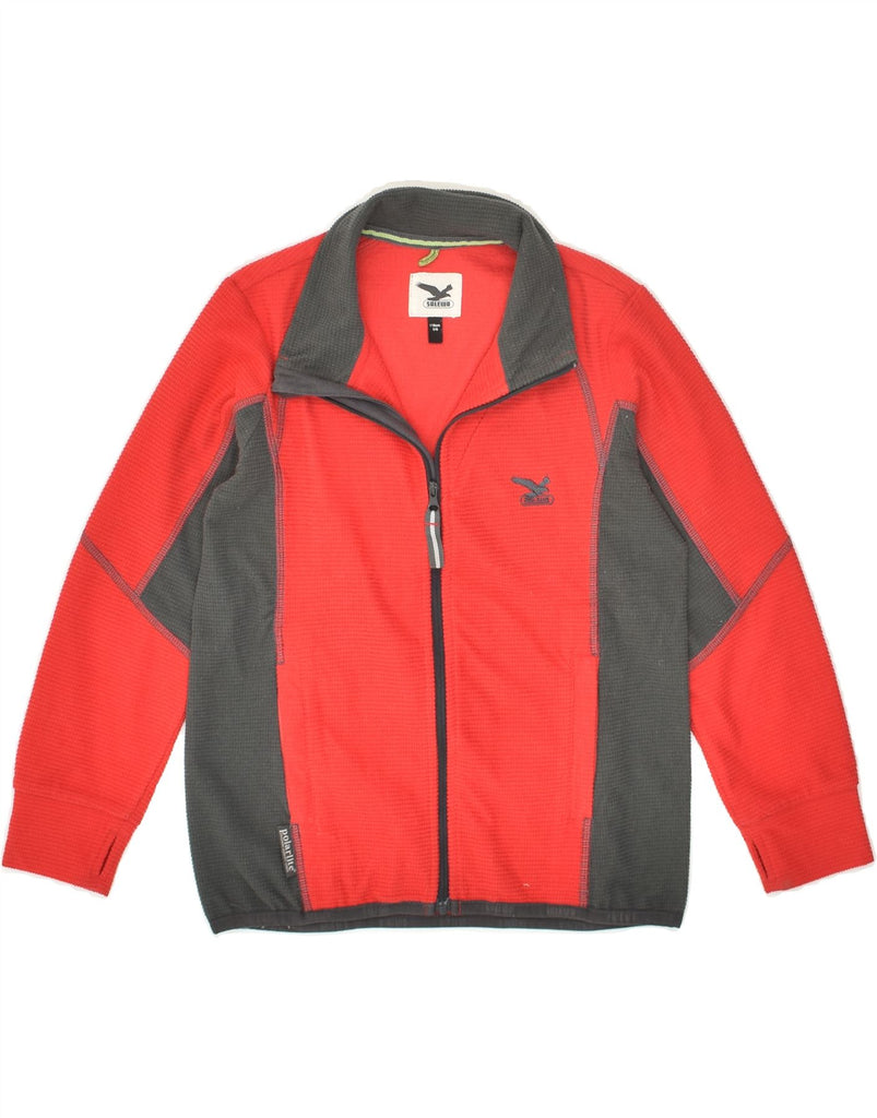 SALEWA Boys Tracksuit Top Jacket 5-6 Years Red Colourblock | Vintage SALEWA | Thrift | Second-Hand SALEWA | Used Clothing | Messina Hembry 
