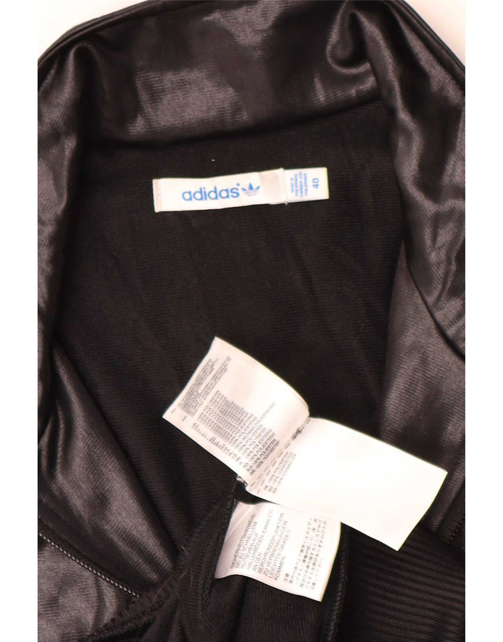 Adidas Womens Chile 62 Graphic Tracksuit Top Jacket EU 40 Medium Black