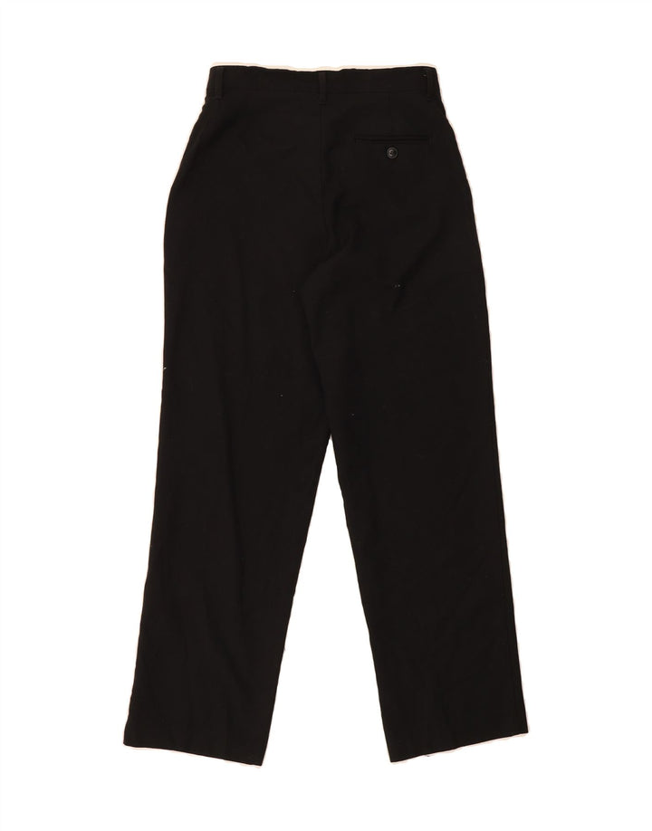 CHAPS Boys Straight Chino Trousers 13-14 Years W26 L28 Black Polyester Vintage Chaps and Second-Hand Chaps from Messina Hembry 