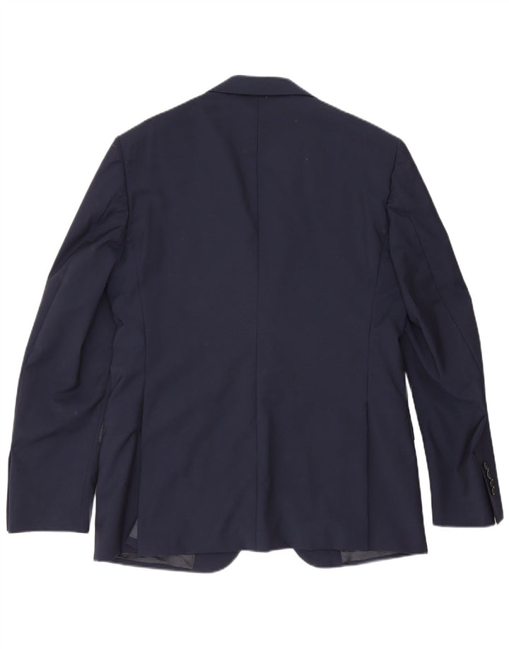 Ing Loro Piona & Co. Mens 2 Button Blazer Jacket IT 50 Large Navy Blue