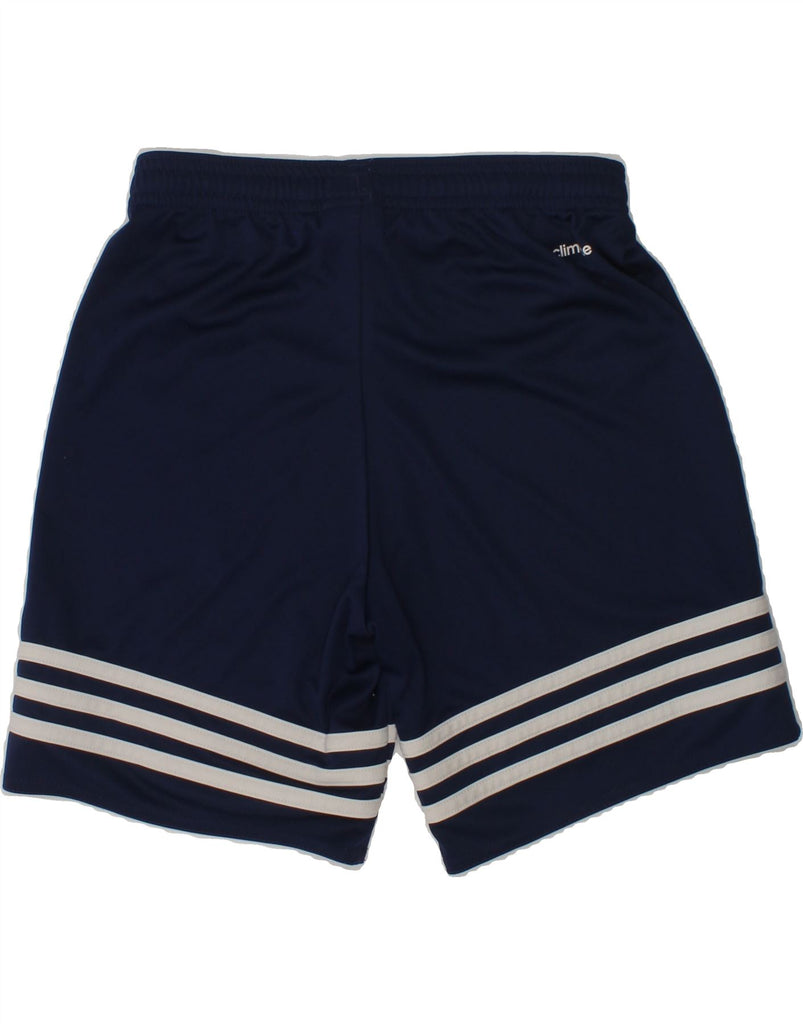 ADIDAS Boys Climalite Sport Shorts 9-10 Years Navy Blue Polyester | Vintage Adidas | Thrift | Second-Hand Adidas | Used Clothing | Messina Hembry 