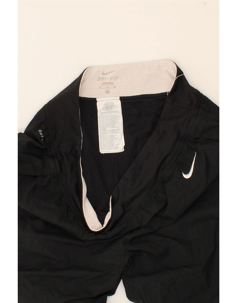 NIKE Womens Dri Fit Capri Tracksuit Trousers Joggers UK 14 Medium Black | Vintage Nike | Thrift | Second-Hand Nike | Used Clothing | Messina Hembry 