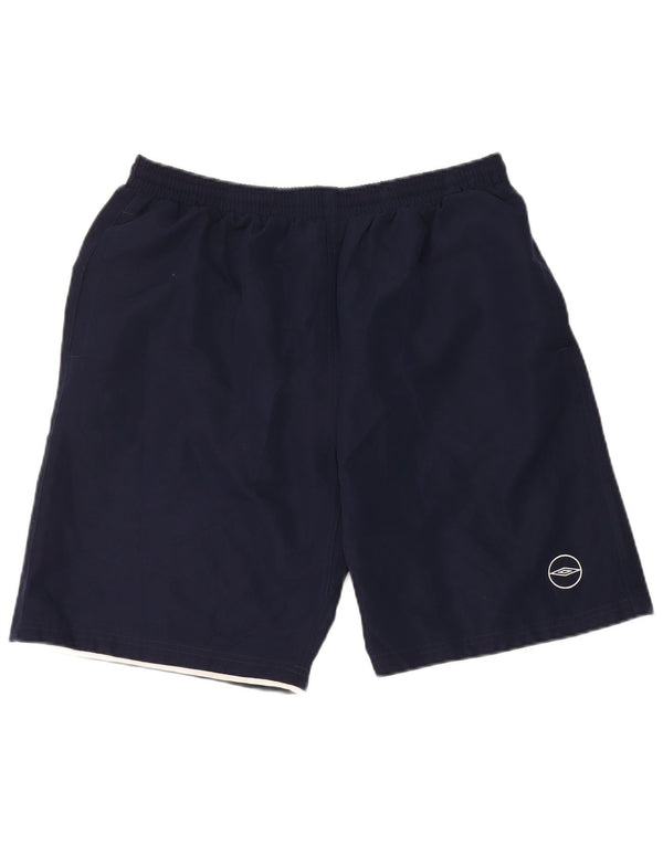 Umbro Mens Sport Shorts XL Navy Blue Polyester