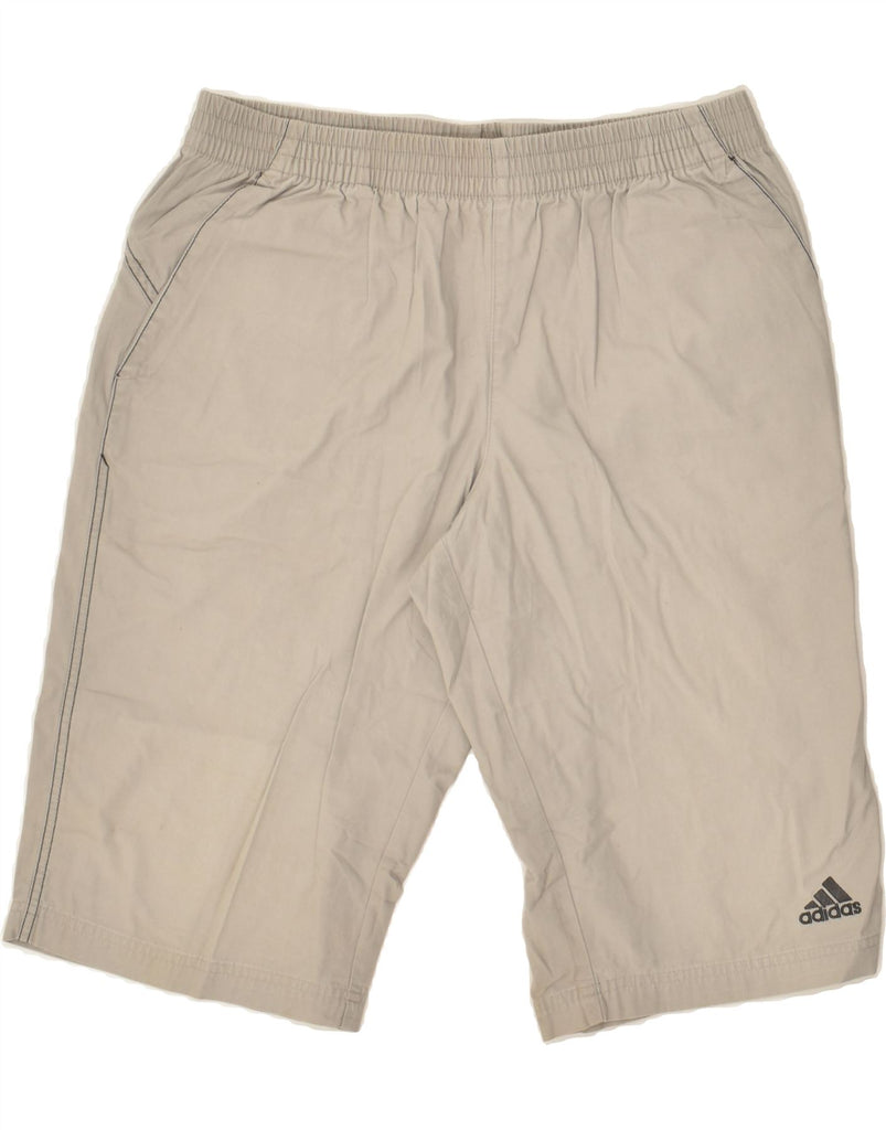 ADIDAS Mens Bermuda Sport Shorts Small Grey Cotton | Vintage Adidas | Thrift | Second-Hand Adidas | Used Clothing | Messina Hembry 