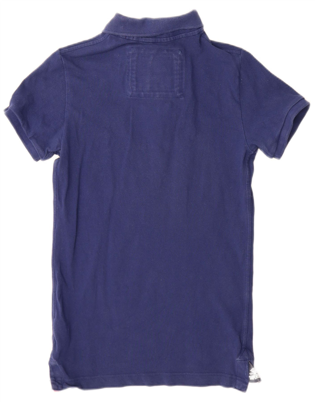 Superdry Mens Polo Shirt Small Navy Blue Cotton