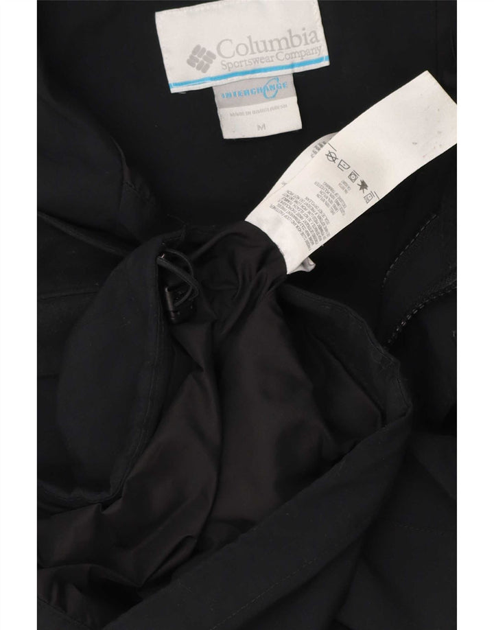 Columbia Mens Interchange Rain Jacket UK 38 Medium Black Nylon