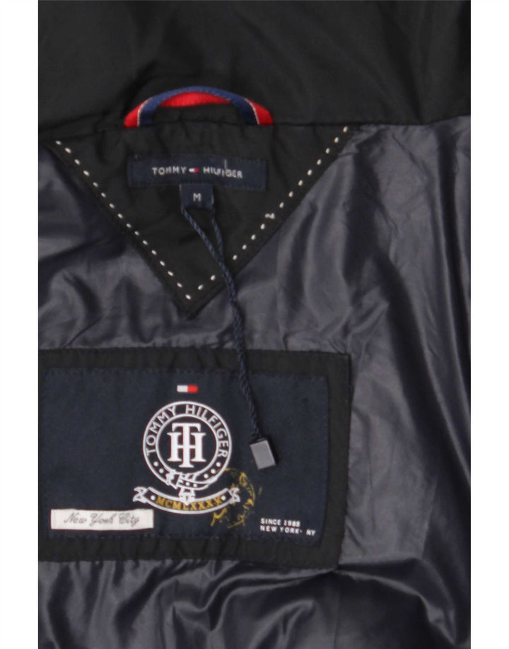 Tommy Hilfiger Womens Padded Jacket UK 14 Medium Navy Blue Polyester