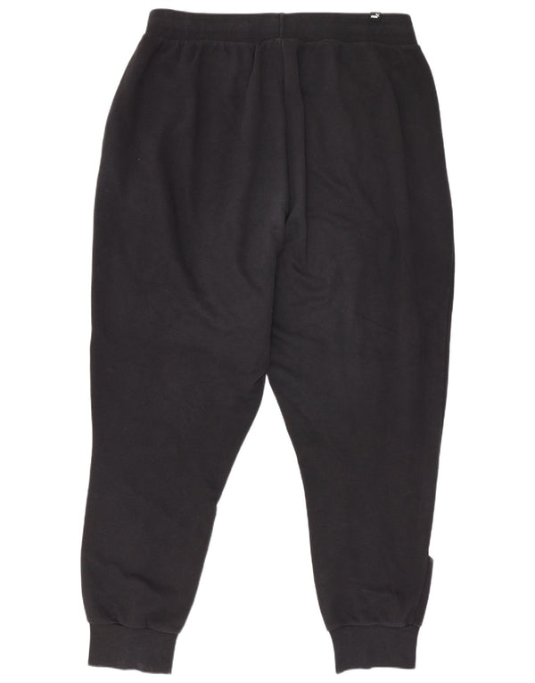 Puma Mens Tracksuit Trousers Joggers XL Black Colourblock Cotton Sports