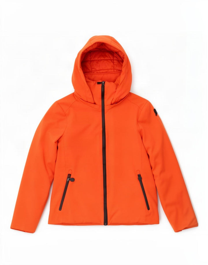 Invicta Womens Hooded Padded Jacket UK 14 Medium Orange Polyamide