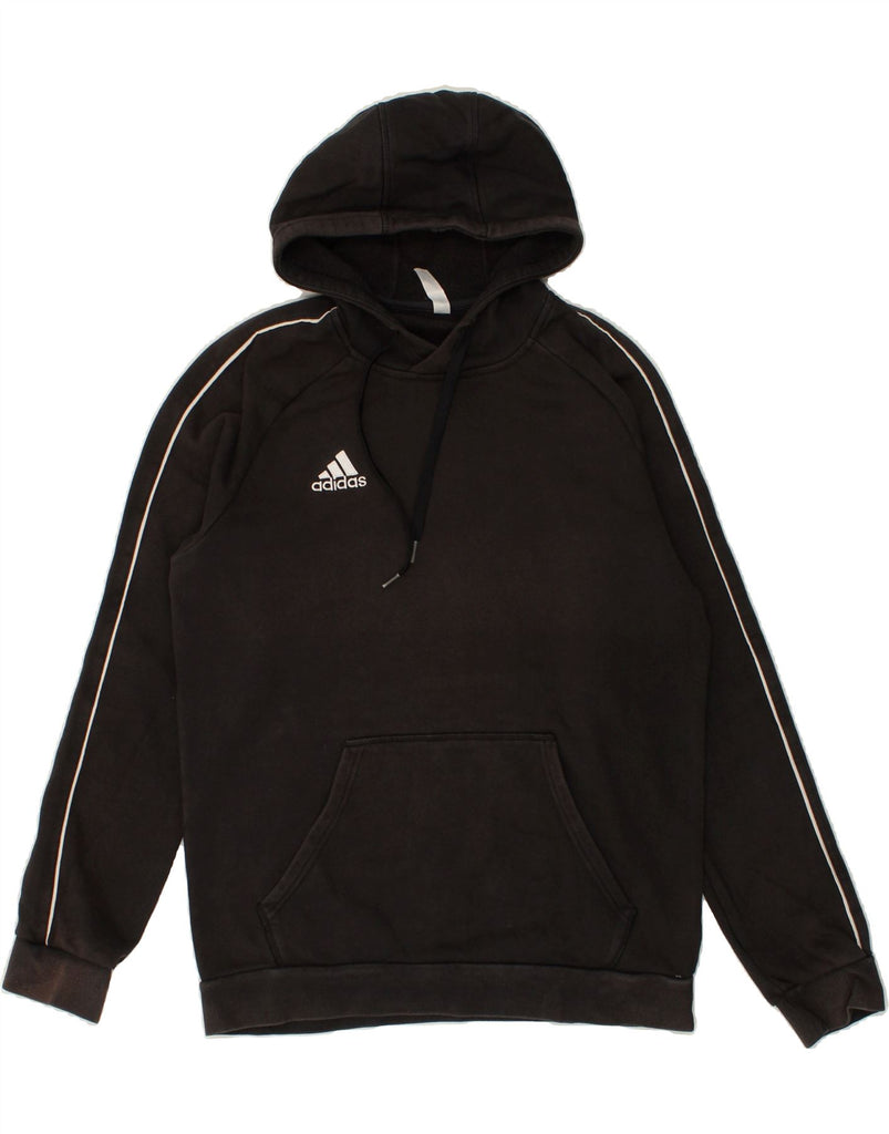 ADIDAS Mens Hoodie Jumper Medium Black Cotton | Vintage Adidas | Thrift | Second-Hand Adidas | Used Clothing | Messina Hembry 