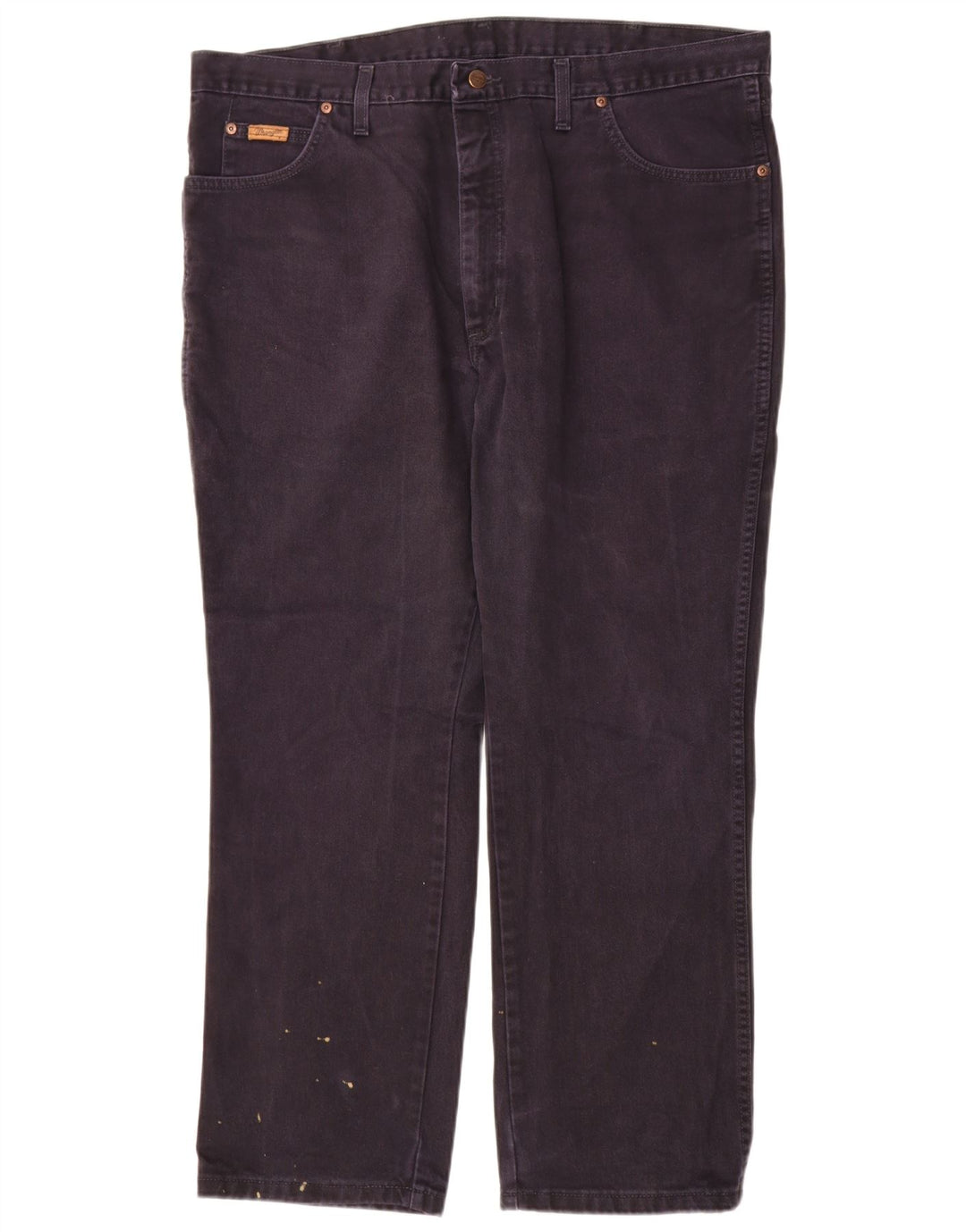 Wrangler Mens Texas Straight Jeans W42 L30 Navy Blue Cotton