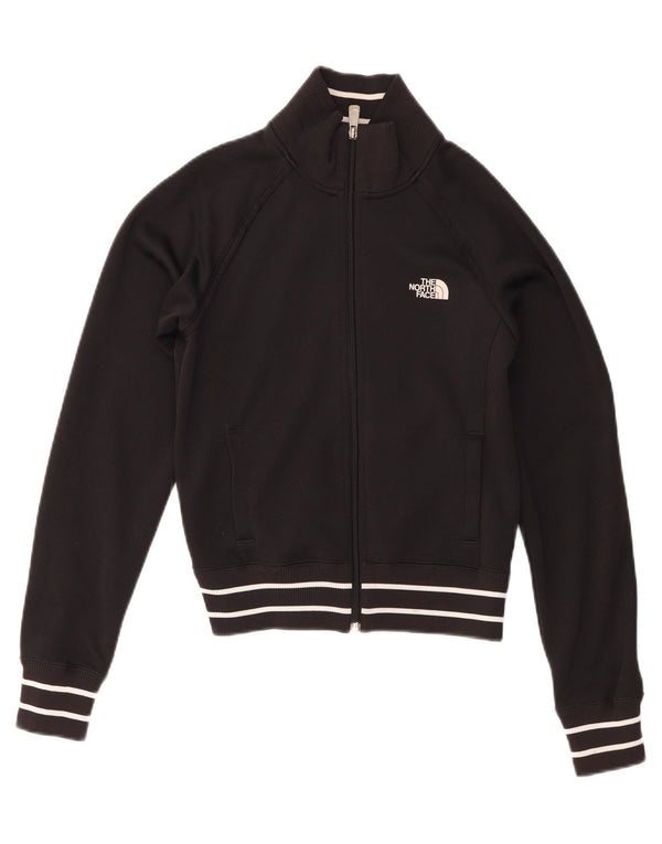 The North Face Womens Tracksuit Top Jacket UK 8 Small Black Polyester