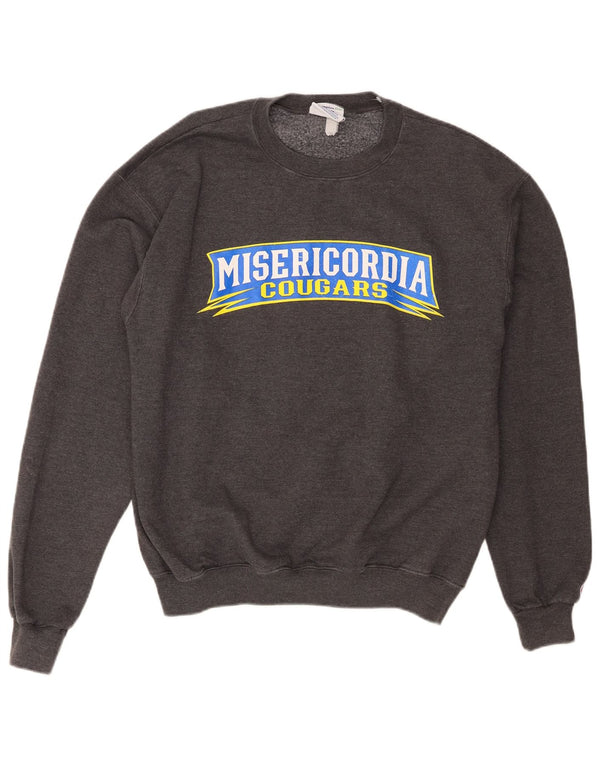 Champion Mens Misericordia Cougars Graphic Sweatshirt Jumper Medium Grey