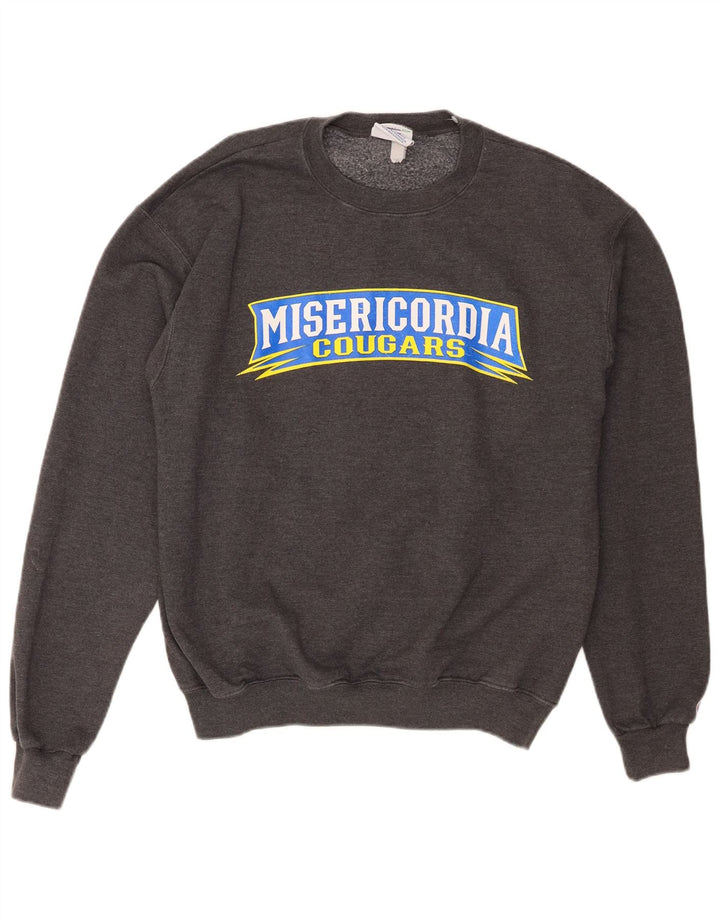 Champion Mens Misericordia Cougars Graphic Sweatshirt Jumper Medium Grey