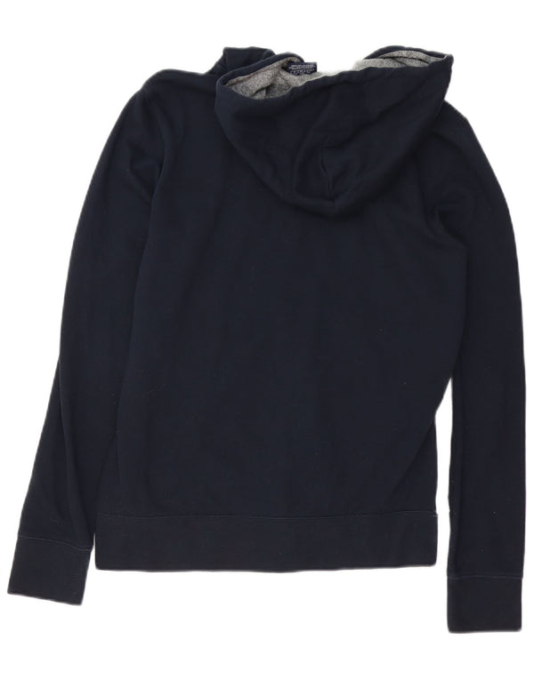 Champion Mens Graphic Zip Hoodie Sweater Small Navy Blue Colourblock