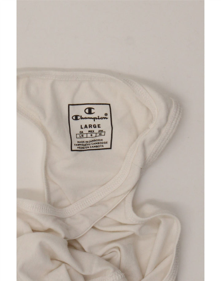 Champion Womens Graphic Vest Top UK 14 Large White