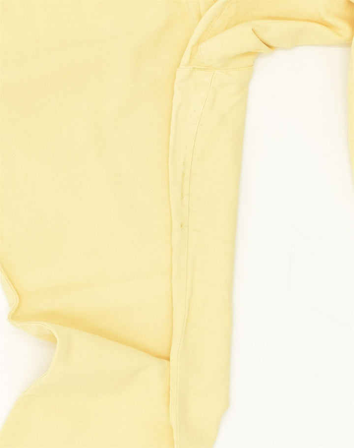 MARINA SPORT Womens Tapered Casual Trousers W30 L30 Yellow Cotton | Vintage Marina Sport | Thrift | Second-Hand Marina Sport | Used Clothing | Messina Hembry 