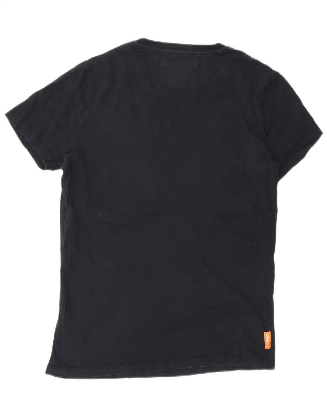 Superdry Mens T-Shirt Top Medium Navy Blue Cotton
