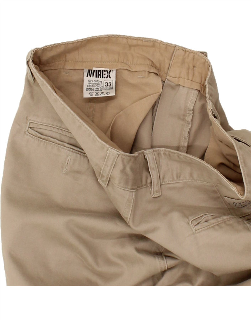 AVIREX Mens Straight Chino Trousers W33 L33 Beige Cotton Vintage Avirex and Second-Hand Avirex from Messina Hembry 