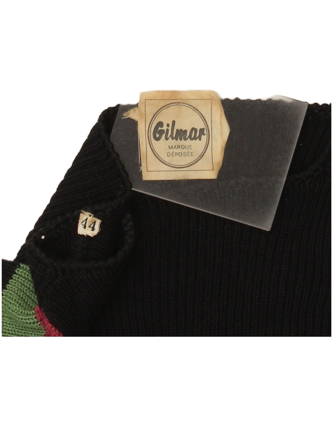 Gilmar Womens Boat Neck Jumper Sweater IT 44 Medium Black Striped