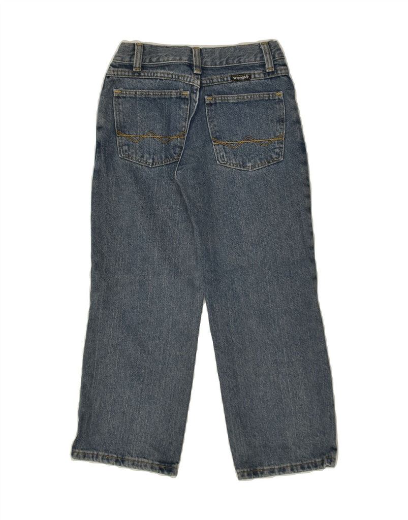 WRANGLER Boys Straight Jeans 7-8 Years W22 L21  Blue Cotton | Vintage Wrangler | Thrift | Second-Hand Wrangler | Used Clothing | Messina Hembry 