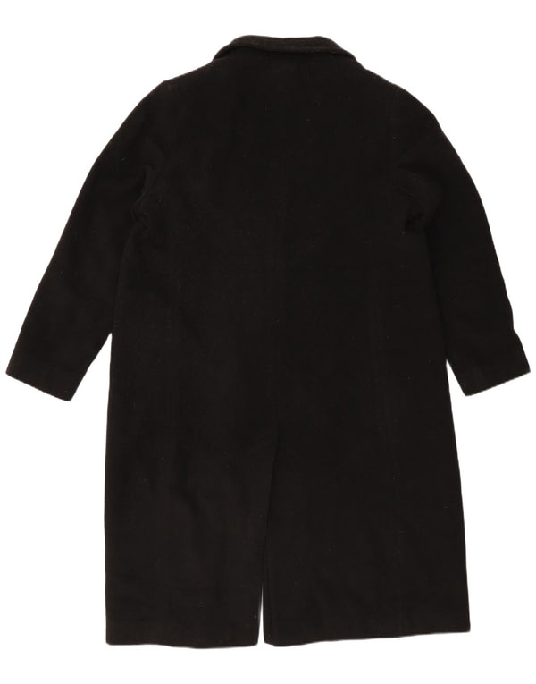 Marks & Spencer Womens Double Breasted Coat UK 18 XL Black Wool