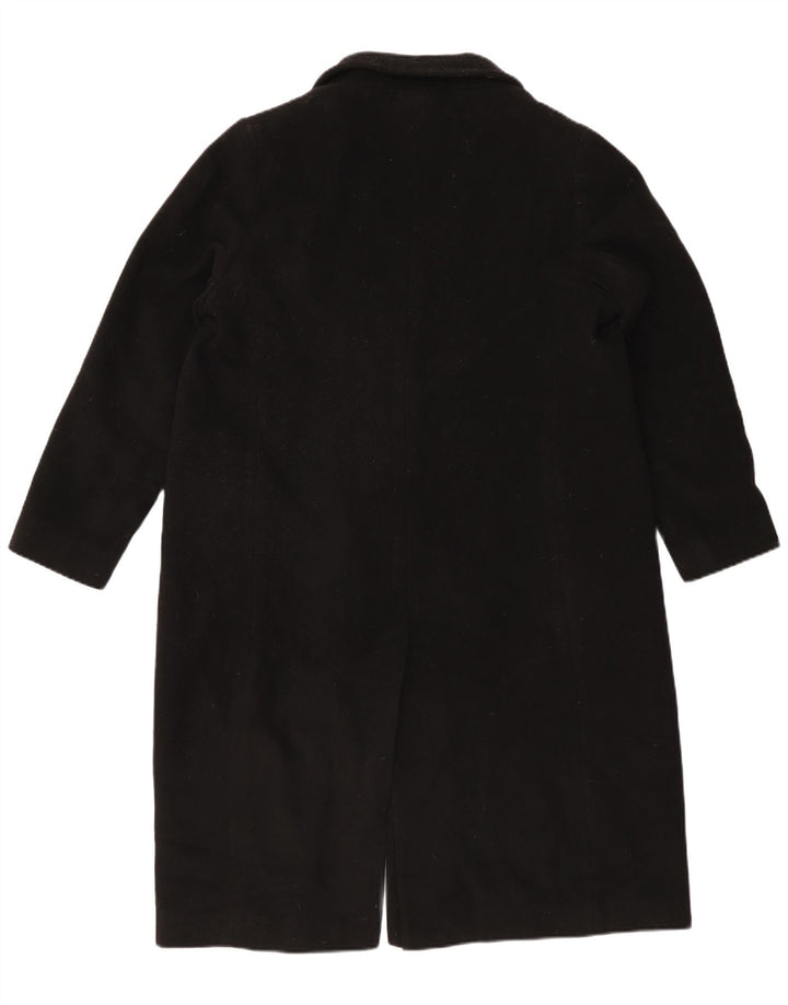 Marks & Spencer Womens Double Breasted Coat UK 18 XL Black Wool