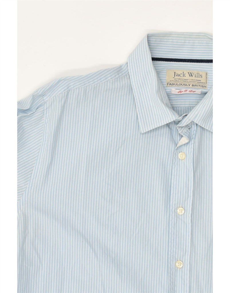 JACK WILLS Mens Shirt XL Blue Striped Cotton | Vintage Jack Wills | Thrift | Second-Hand Jack Wills | Used Clothing | Messina Hembry 