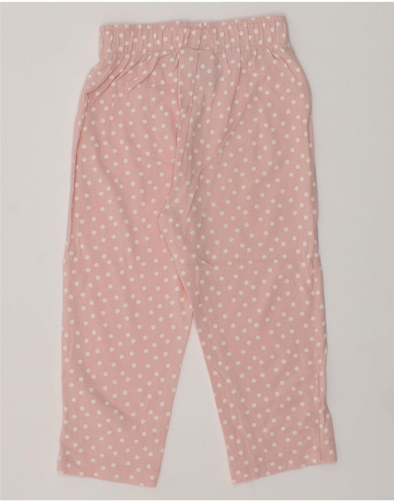 PUMA Girls Tracksuit Trousers 3-4 Years Pink Polka Dot Cotton | Vintage Puma | Thrift | Second-Hand Puma | Used Clothing | Messina Hembry 