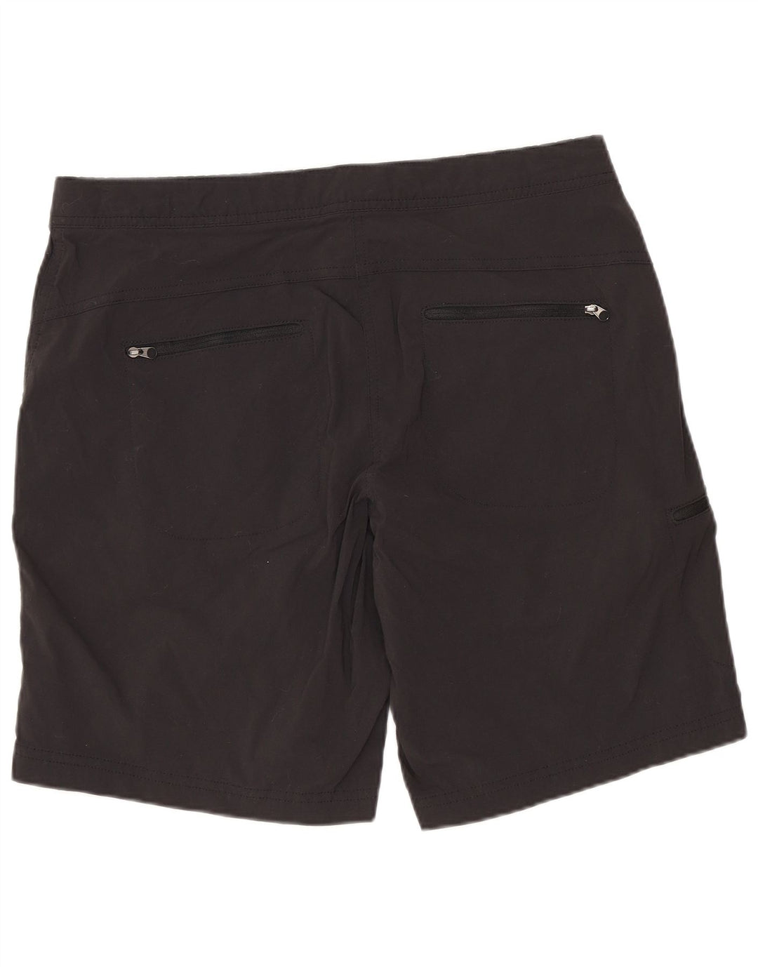 L.L.BEAN Womens Cargo Shorts US 8 Medium W32  Black Nylon