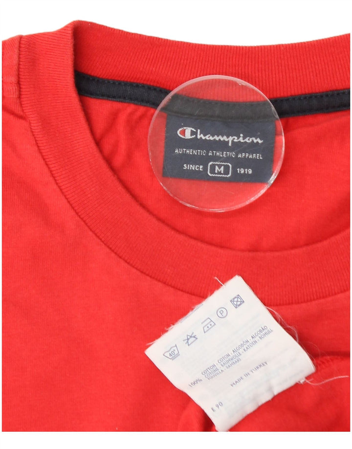 CHAMPION Mens Vest Top Medium Red Cotton