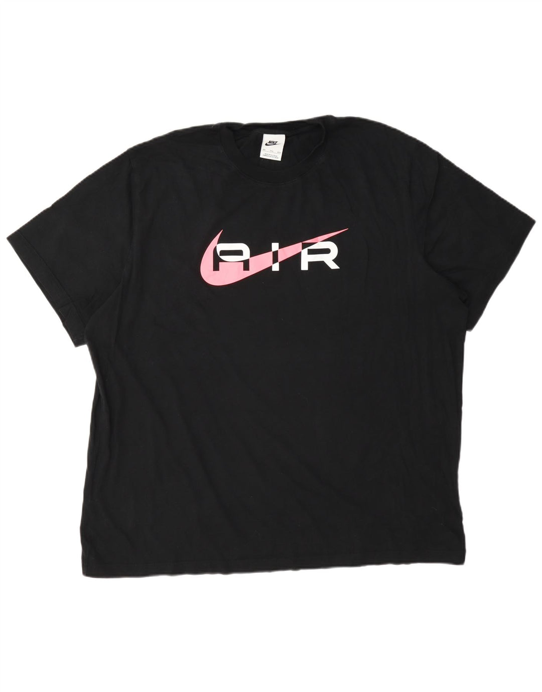Nike Mens Graphic T-Shirt Top 2XL Black Cotton