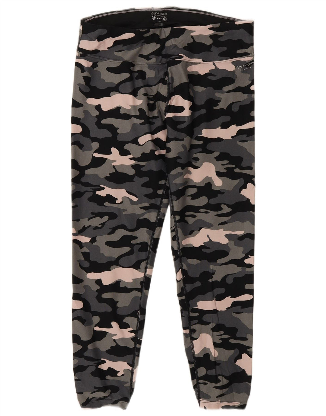Calvin Klein Womens Performance Leggings UK 16 Large Multicoloured