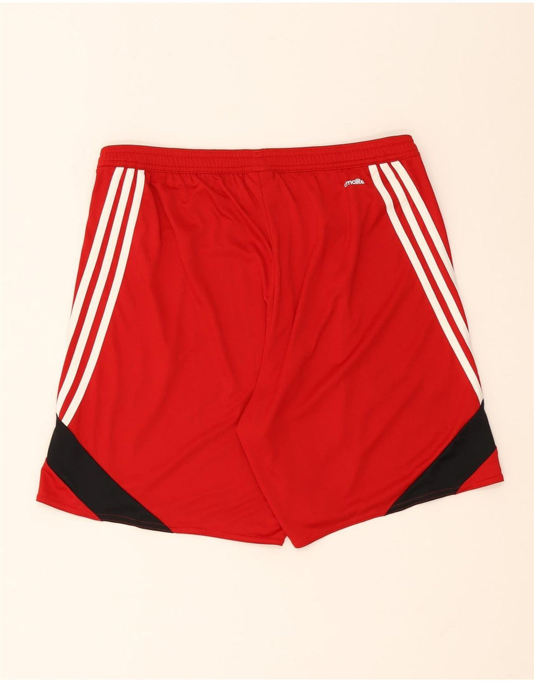 Adidas Mens Climalite Sport Shorts Large Red Colourblock Polyester