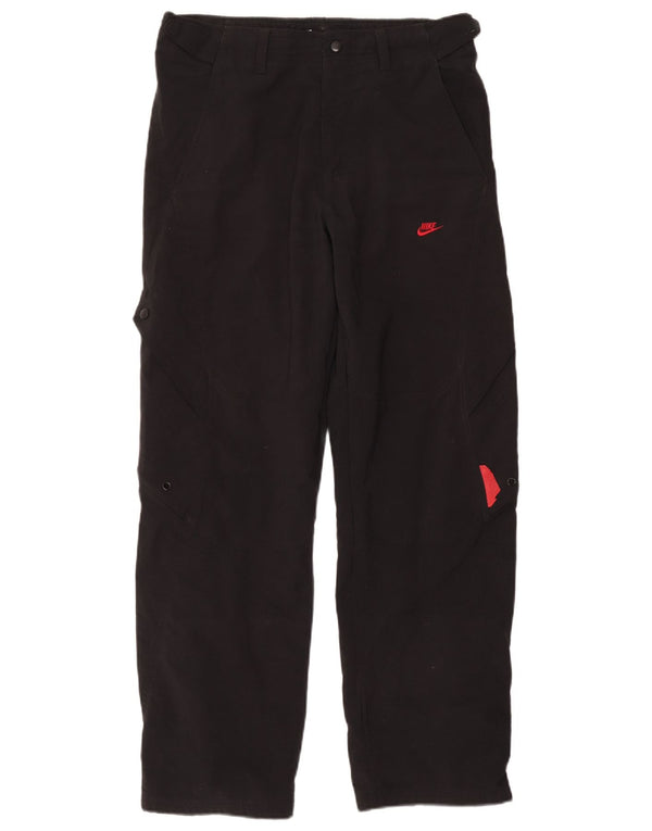 Nike Mens Cargo Trousers Medium W34 L30 Black Polyester