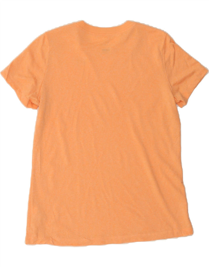 NIKE Womens T-Shirt Top UK 14 Medium Orange Polyester Vintage Nike and Second-Hand Nike from Messina Hembry 