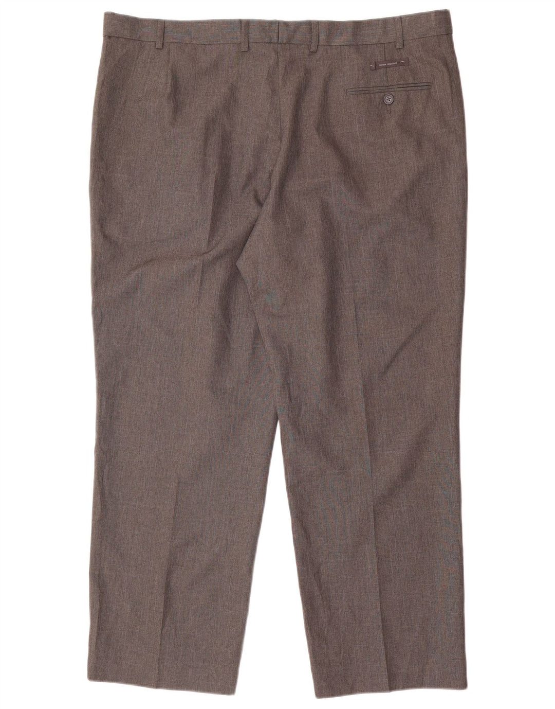 Marks & Spencer Mens Regular Fit Suit Trousers W42 L29 Grey Polyester